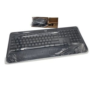 Logitech MK540 Wireless Keyboard Mouse Combo USB Receiver Full Size PC